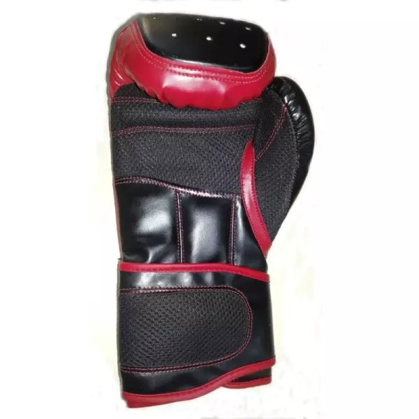 Guantes Boxeo Piel Sintética Relleno Algodón 16 Oz, ROJO