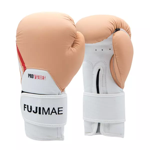 Guantes Boxeo ProSeries 2.0 Piel. Peach/Blanco. 14oz