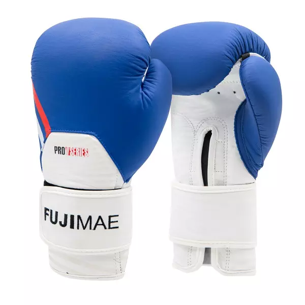 Guantes Boxeo ProSeries 2.0 Piel. Azul/Blanco. 10oz PORTES GRATIS