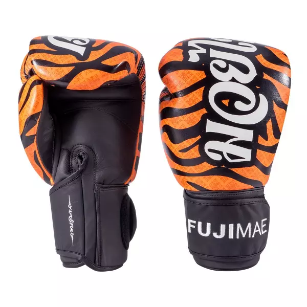Guantes Boxeo SakYant Piel. Naranja. 14oz