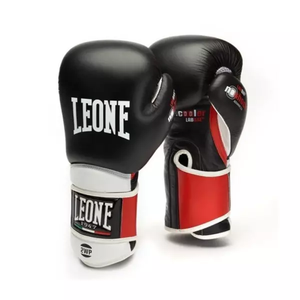 GN013Guantes de boxeo Leone il Tecnico NEGRO/AZUL#