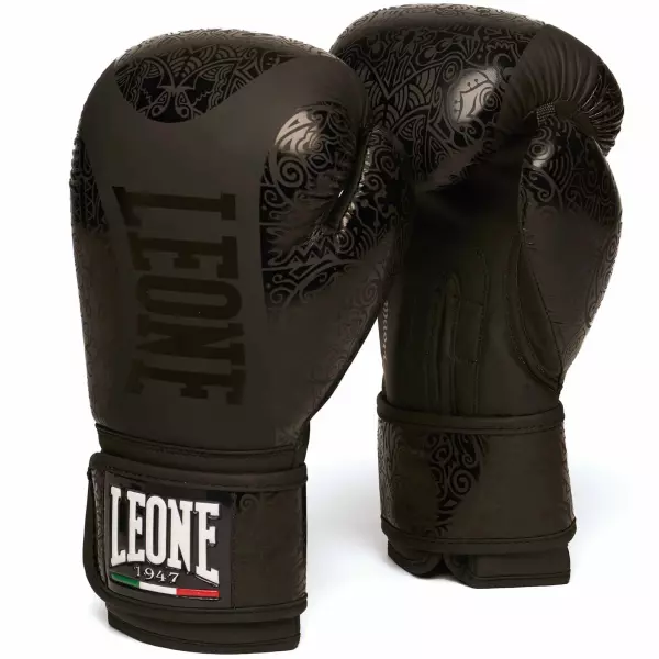 Guantes de Boxeo Leone "Maori" Color negro GN070