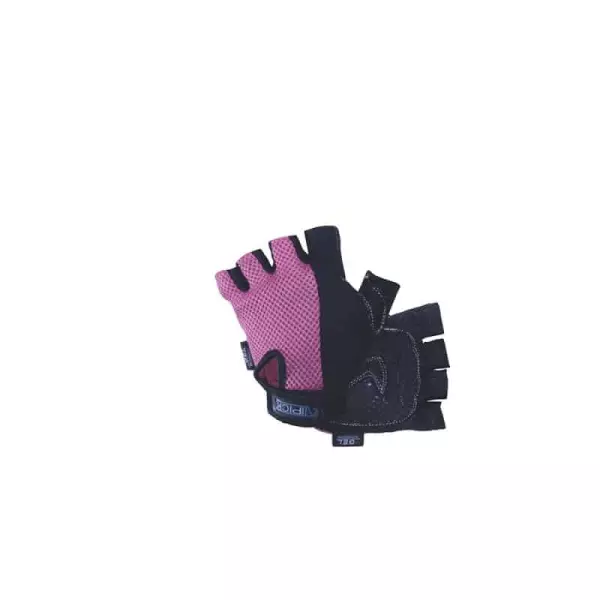 Guantes halterofilia ROSA mod. MESH. refuerzo de palma en GEL. Talla S - ROSA, L