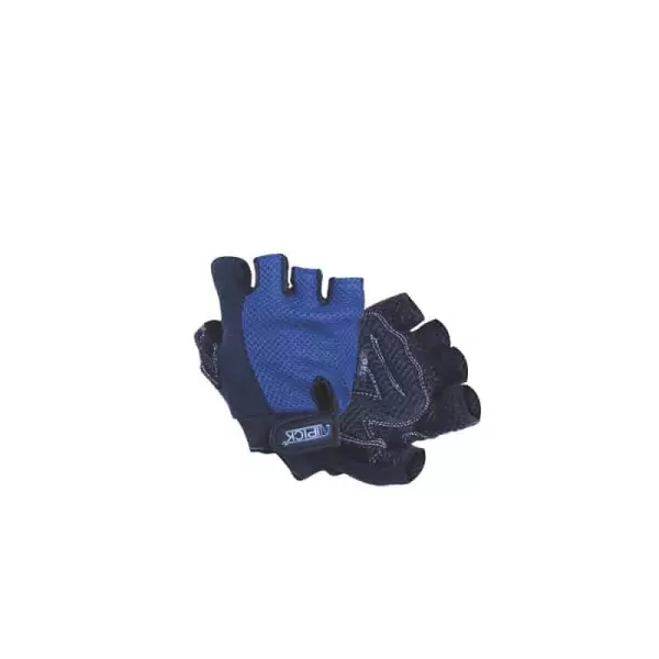 Guantes halterofilia ROSA mod. MESH. refuerzo de palma en GEL. Talla S - AZUL, L