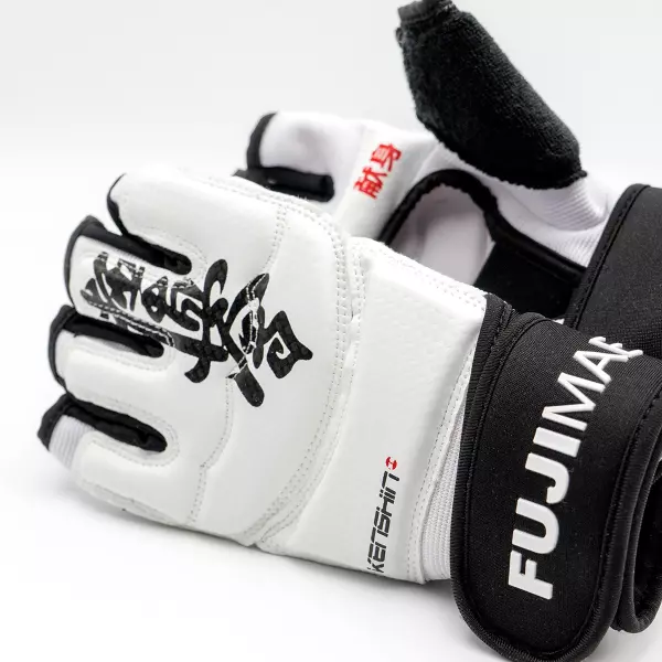 Guantes Kyokushin Kenshin. L BLANCO/NEGRO