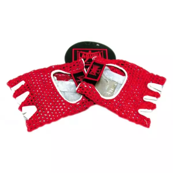 GUANTES REJILLA ROJO