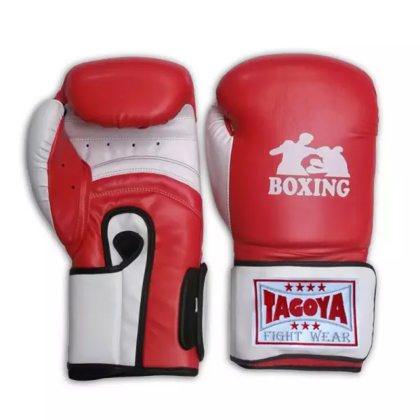 Guantes boxeo Power rojo y blanco 16 ONZAS