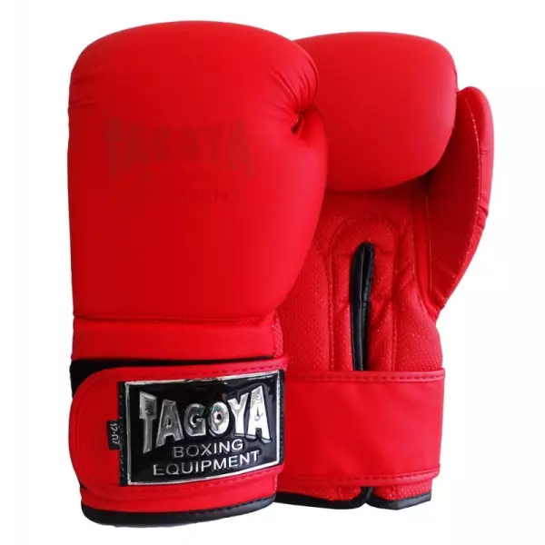 Guantes Skintex rojos/NEGRO mate. BOXEO