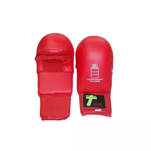 Guantilla karate homologada RFEK roja/AZUL sin pulgar