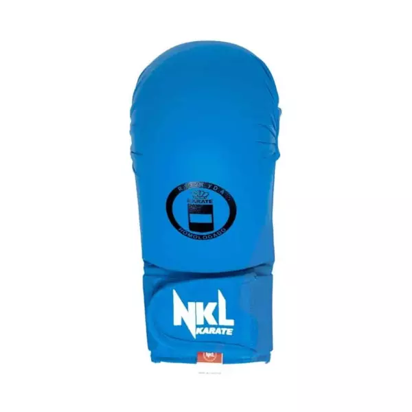 GUANTILLA NKL KARATE "RFEK HOM." SIN PULGAR ROJO/AZUL