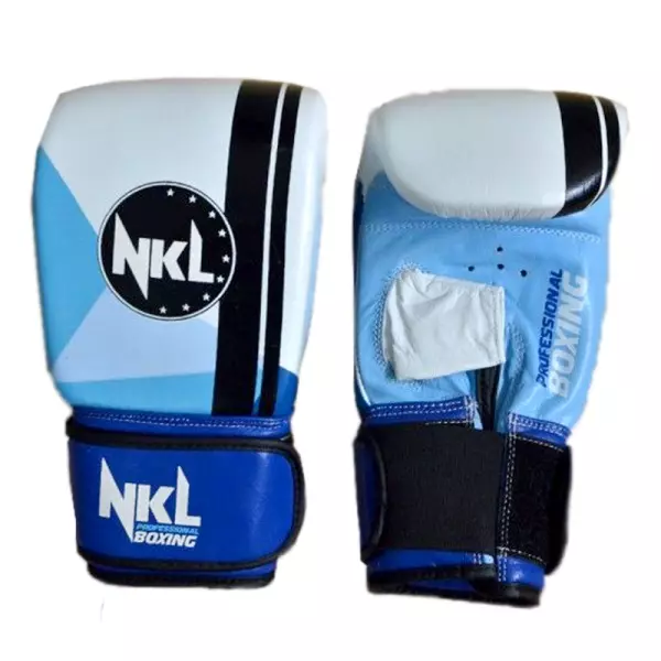 GUANTILLA SACO BOXEO "PRISMA" NEGRO/BLANCO/AZUL (P.U.)