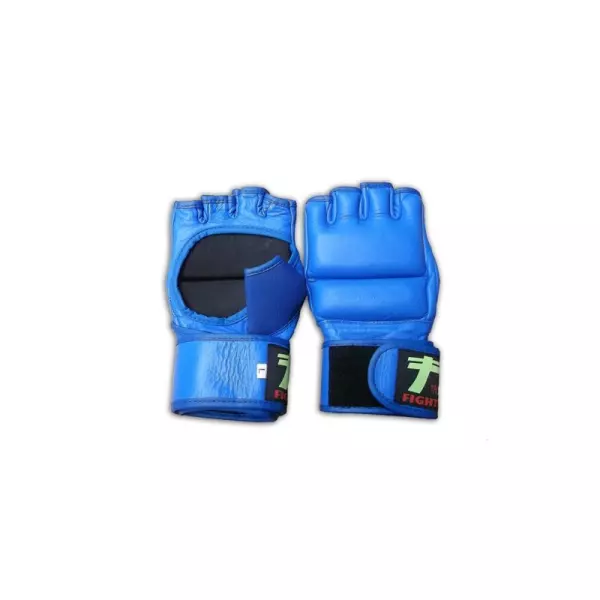 Guantillas MMA o sambo de piel.ROJO/AZUL