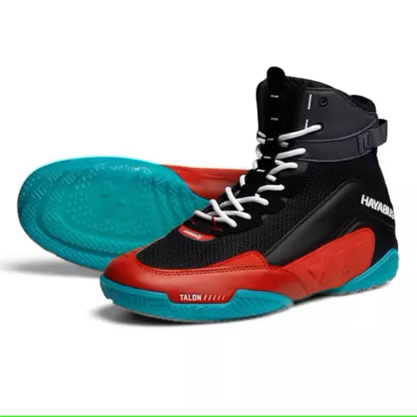 Hayabusa Talon Boxing Shoes Negro-Rojo