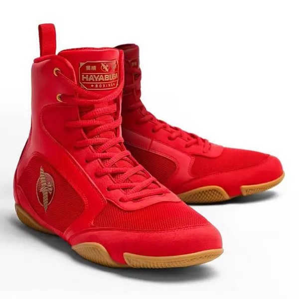 Hayabusa Pro Boxing Shoes Rojo/BLANCO/NEGRO botas de boxeo preguntar stock