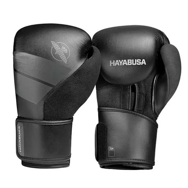 Hayabusa S4 Boxing Gloves Negro GUANTES NEGRO