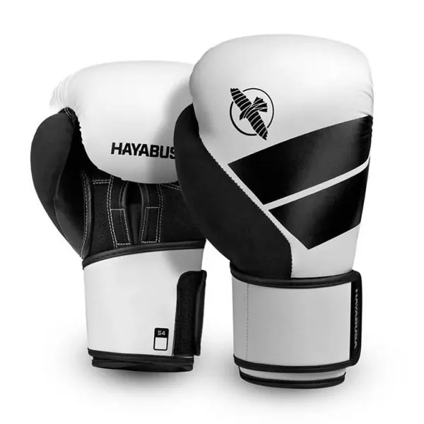 Hayabusa S4 Boxing Gloves Blanco GUANTES DE BOXEO