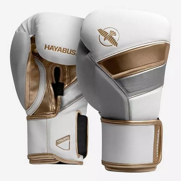Hayabusa T3 Boxing Gloves Oro-Gris GUANTES DE BOXEO