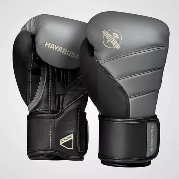 Hayabusa T3 Boxing Gloves Gris-Negro GUANTES BOXEO