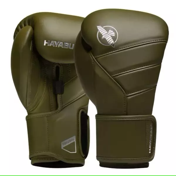 Hayabusa T3 Kanpeki Boxing Gloves Verde-Marron GUANTES BOXEO CUERO NATURAL