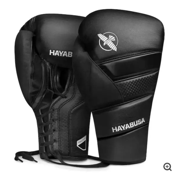 Hayabusa T3 Lace Up Boxing Gloves Negro GUANTES BOXEO