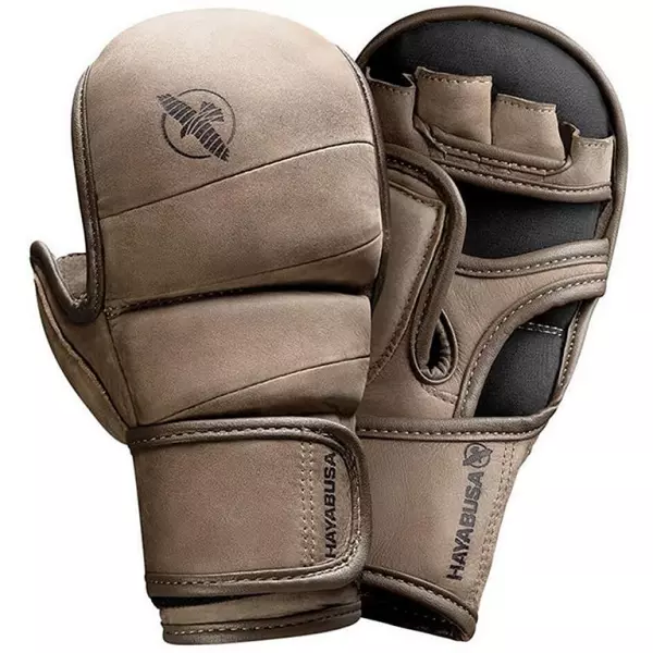 Hayabusa T3 LX 7oz Hybrid Gloves Marron-Verde GUANTES BOXEO preguntar stock