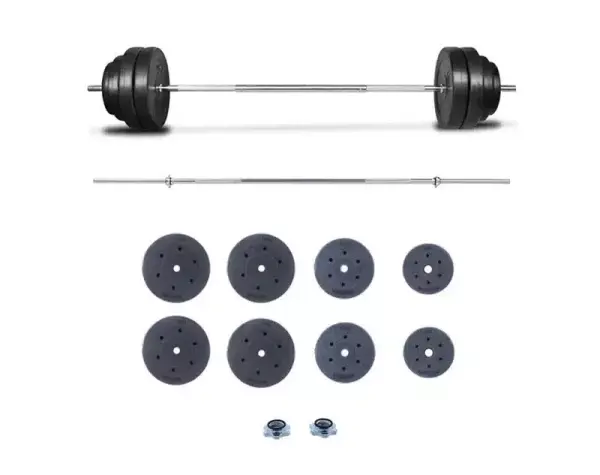 SET DE PESAS BARRA OLÍMPICA DE 35KG A 120KG