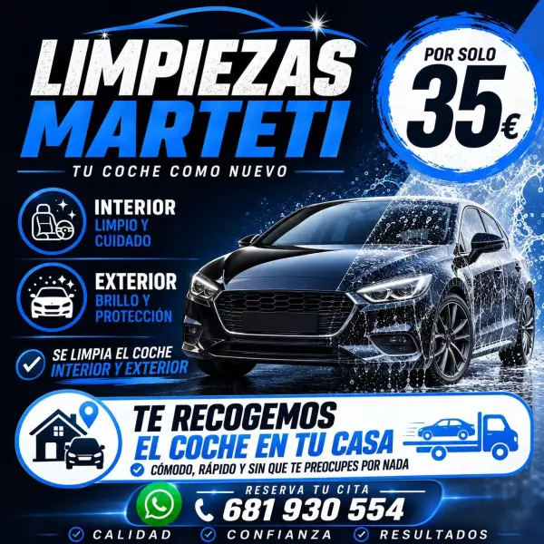 Limpiezas marteti de vehículos