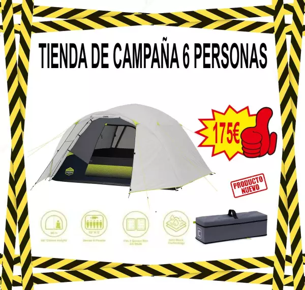 TIENDA DE CAMPAÑA 6 PERSONAS