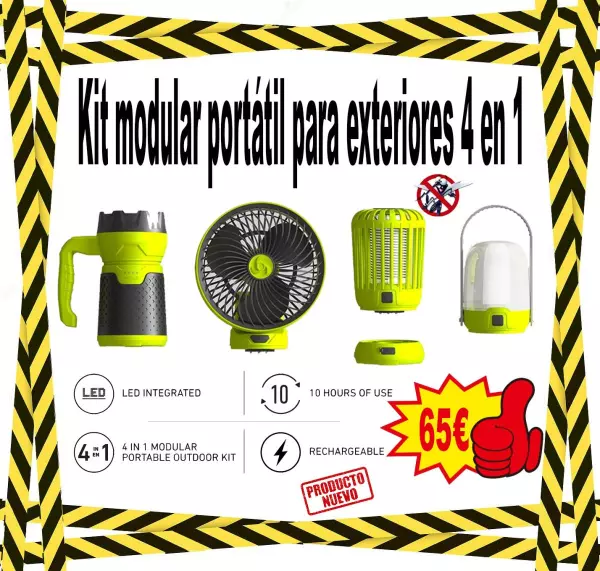 Kit Exterior 4 en 1 Portátil