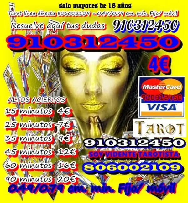 Tarot telefónico con videntes expertas corte automático