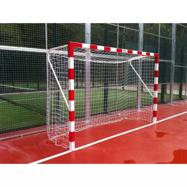 JUEGO PORTERÍAS ALUMINIO BALONMANO-FÚTBOL SALA FIJAS 80X80 PORTES GRATIS