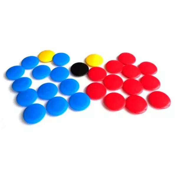 Juego Recambio Fichas Magnéticas Ø30mm futbol