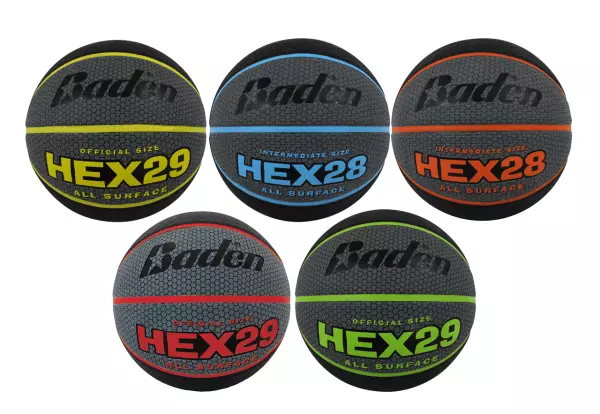 Balón Baloncesto Baden HEX27 TALLA 5/6/7