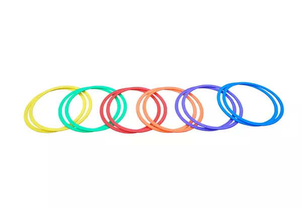 Aros planos. Set 12 uds (2 uds por color) 40/50/60 CM