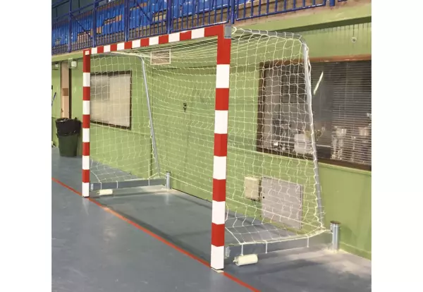 JGO. PORTERÍAS FÚTBOL SALA/ BALONMANO ALUMINIO ABATIBLES.