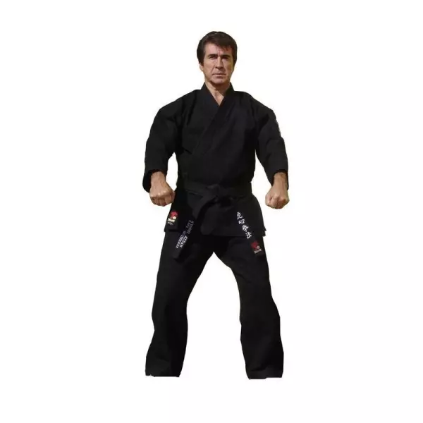 Karategi de algodón 100% 16 onzas negro. KENPO