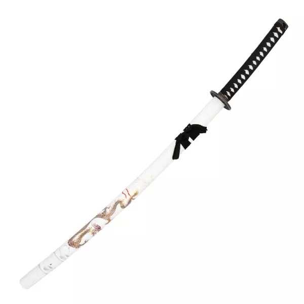KATANA ACERO INOXIDABLE. BLANCO/DRAGÓN
