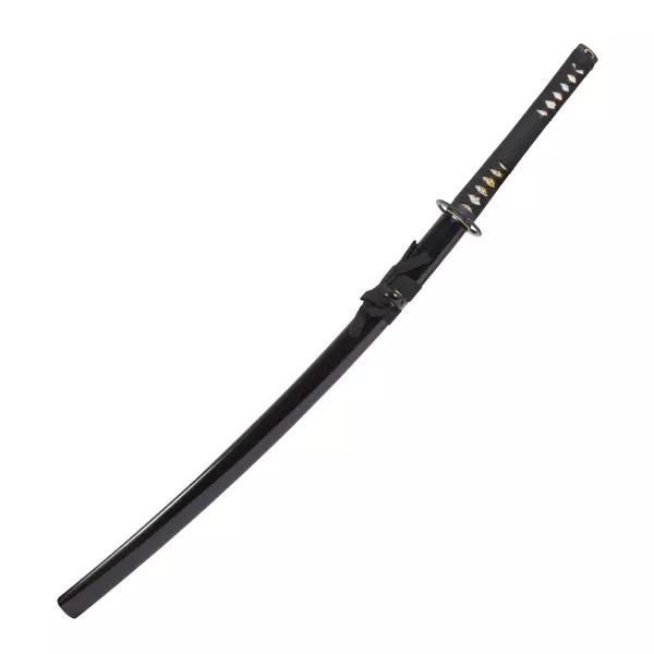 Katana Acero Forjado Hagane Maru. Negro