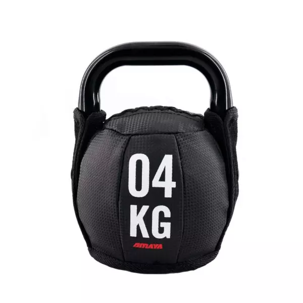 Pesa Rusa Acolchada Kettlebell de Competición Soft - Negro