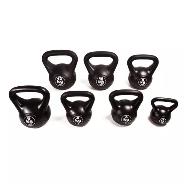 #Kettlebell de Vinilo Pesa Rusa Cross Training - Negro