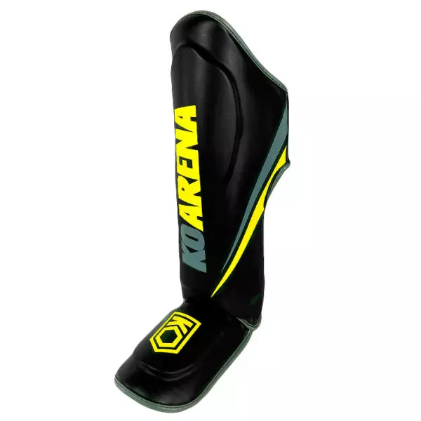 Espinilleras SMR Black/yellow Team