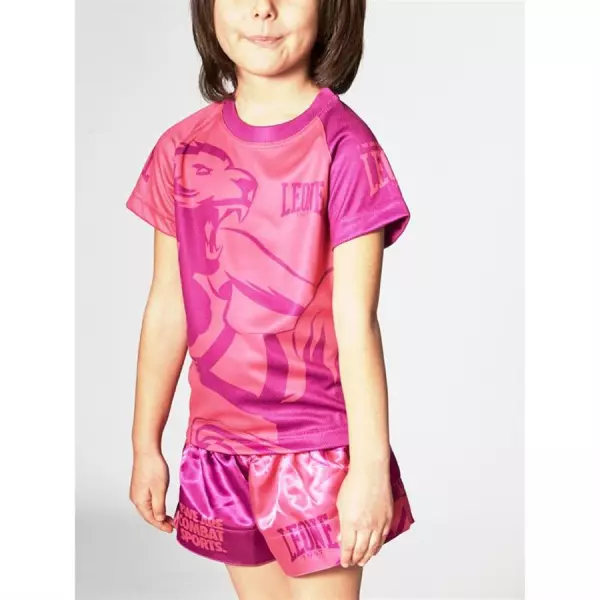 Camiseta Tecnica Infantil Mascot Rosa ABJ12
