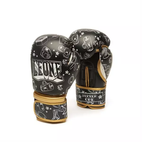 Guantes Boxeo Infantiles Number One Negro GN401 TALLA 6 ONZAS