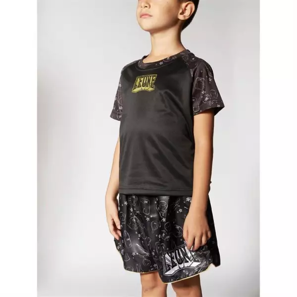 Camiseta Tecnica Infantil Number One Negro ABJ11