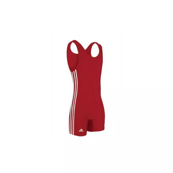 MALLA ADIDAS HOMBRE "3 RAYAS BLANCAS" (ROJA) LUCHA AZUL