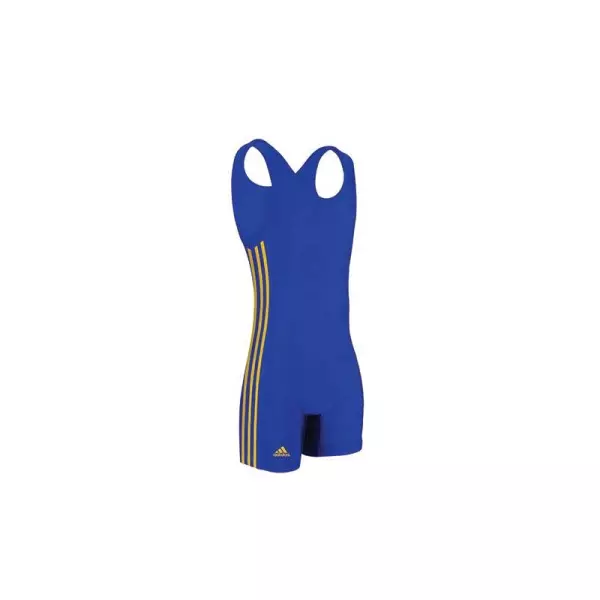MALLA ADIDAS HOMBRE "3 RAYAS DORADAS" (AZUL) LUCHA