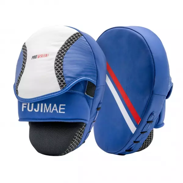 Manoplas ProSeries Piel. Azul/Blanco