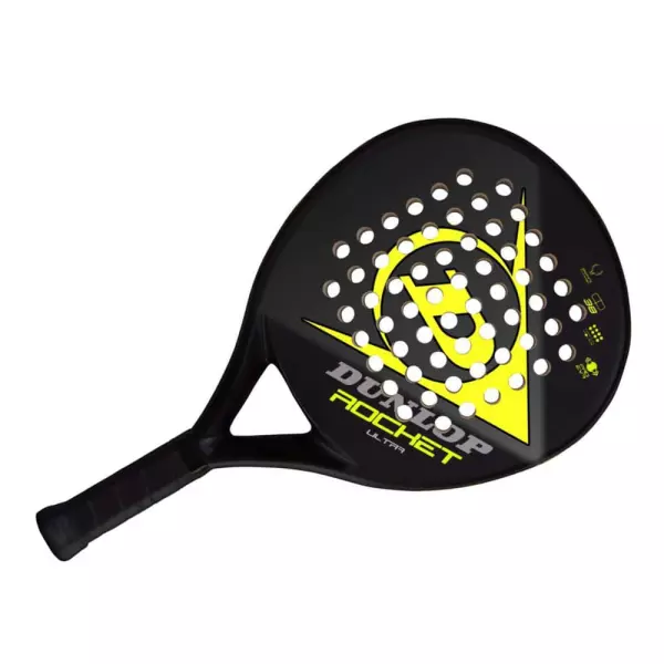 Pala de pádel Dunlop Rocket Ultra Yellow 365 GR