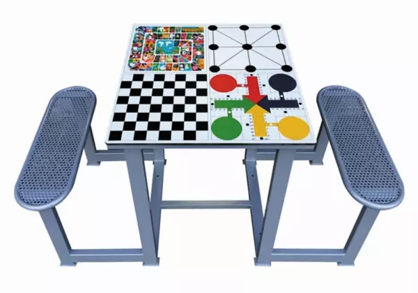 MESA DE JUEGOS 4 EN 1 EXTERIOR ANTIVANDÁLICA FORTE