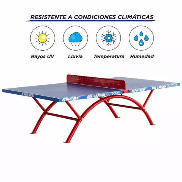 Mesa SOL GARDEN OUTDOOR PING PONG TENIS MESA ANTIVANDALICA